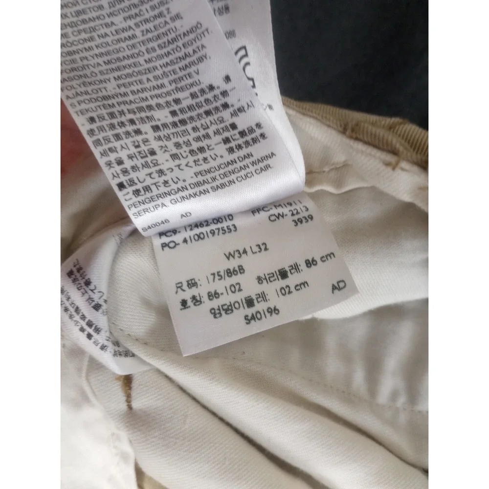 Levis 12462 Pants Mens 34 x 32 Ace Military Cargo Tan Beige Baggy Y2K